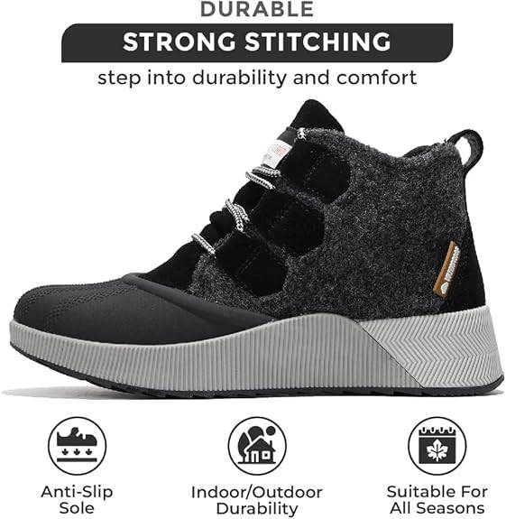 Waterproof Rhianon snow boots for women. Durable stitching, non-slip sole, all-season comfort. Winter boots.
