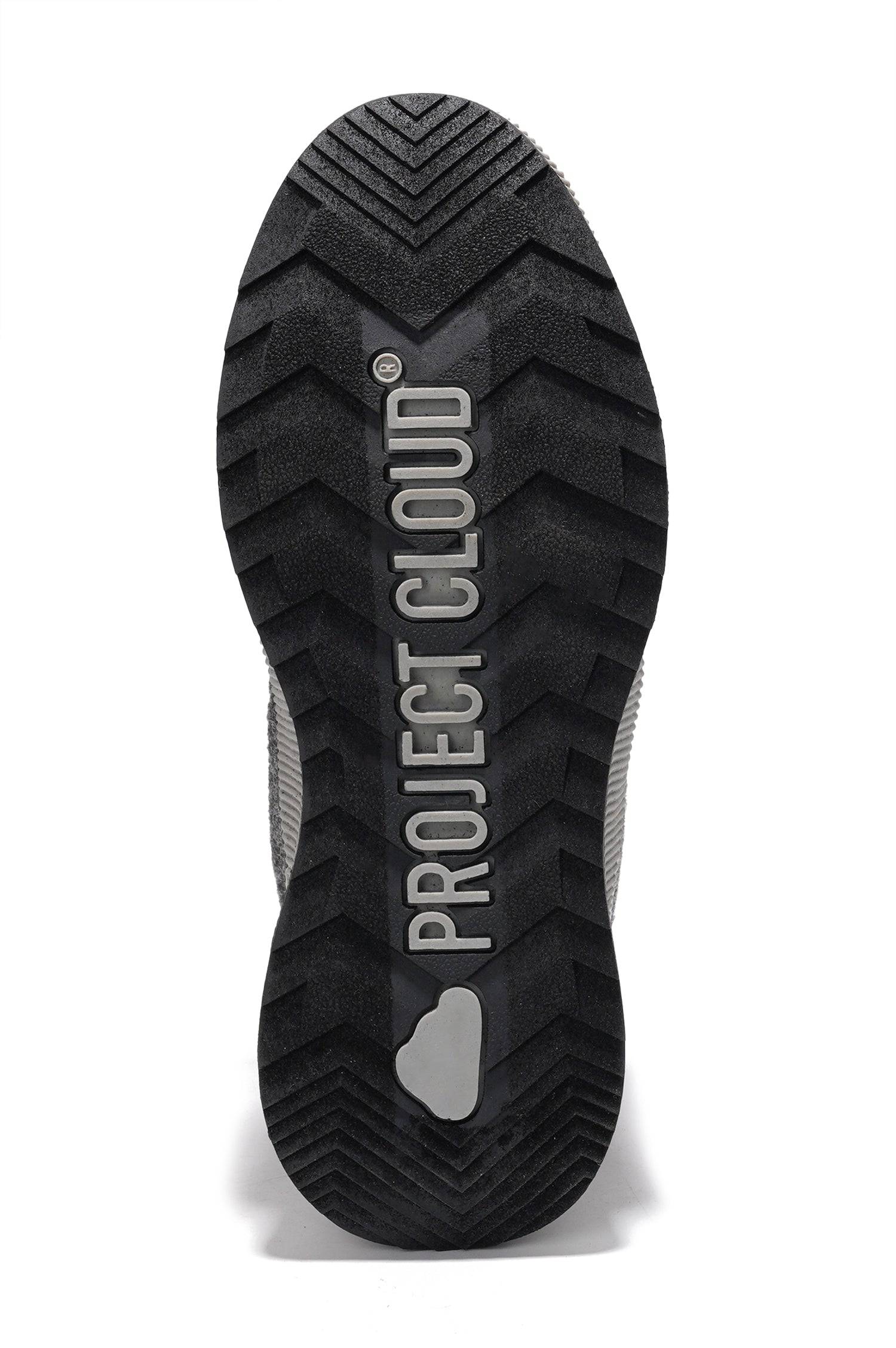 Project Cloud Rhianon waterproof snow boot sole, non-slip rubber outsole.