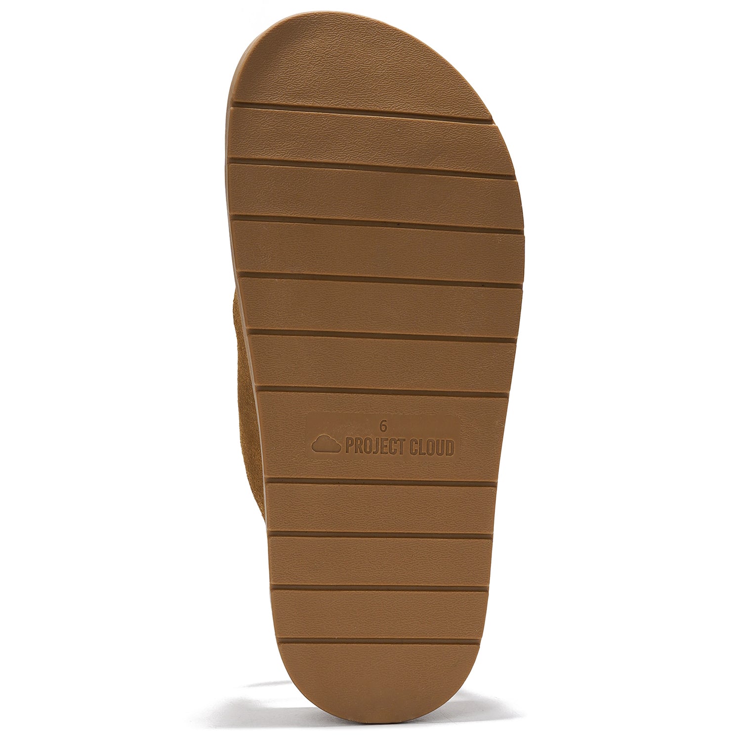 Project Cloud Platform Sandal Sole, brown rubber, anti-slip, women's