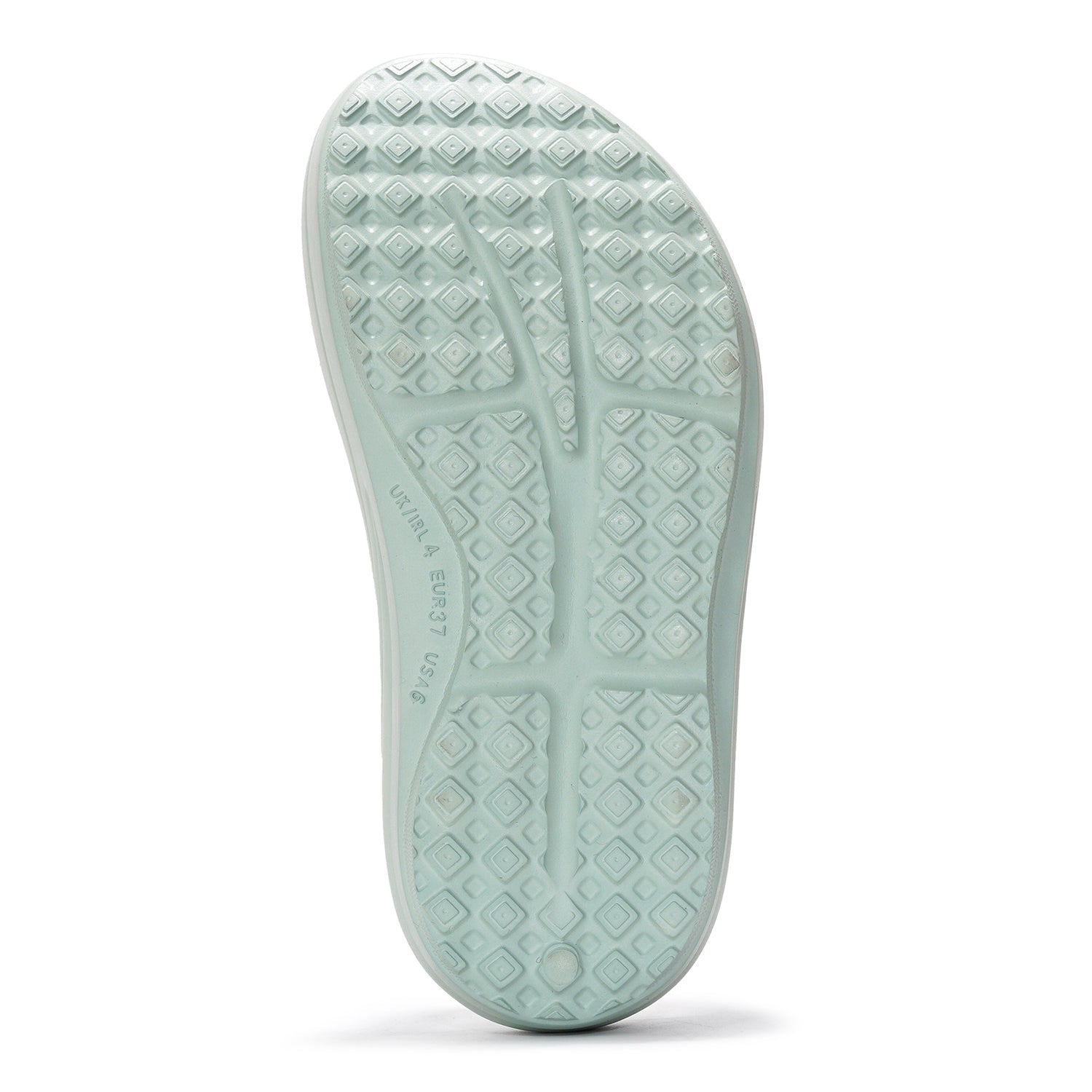 Project Cloud Abra flip flop sole, light green, showing UK/IRL 4, EUR 37, US 6 size.