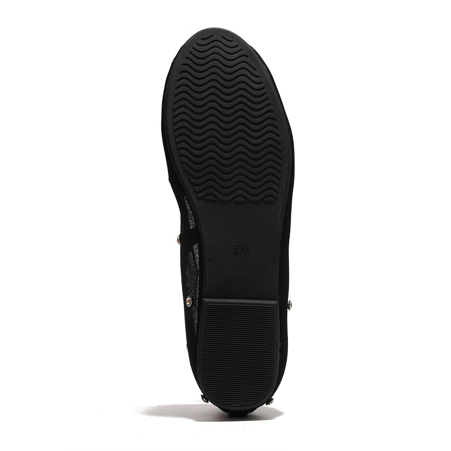 Amity ballet flat sole, rubber outsole with wave pattern for grip. Size 6M.