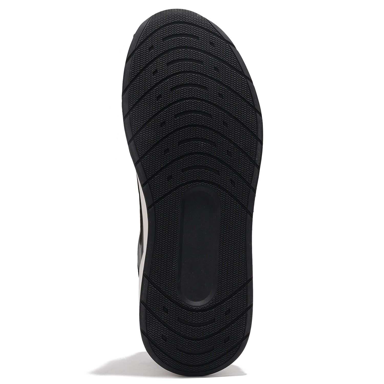 Project Cloud Kurt Men's Vegan Leather Sneakers - Black non-slip outsole, casual design