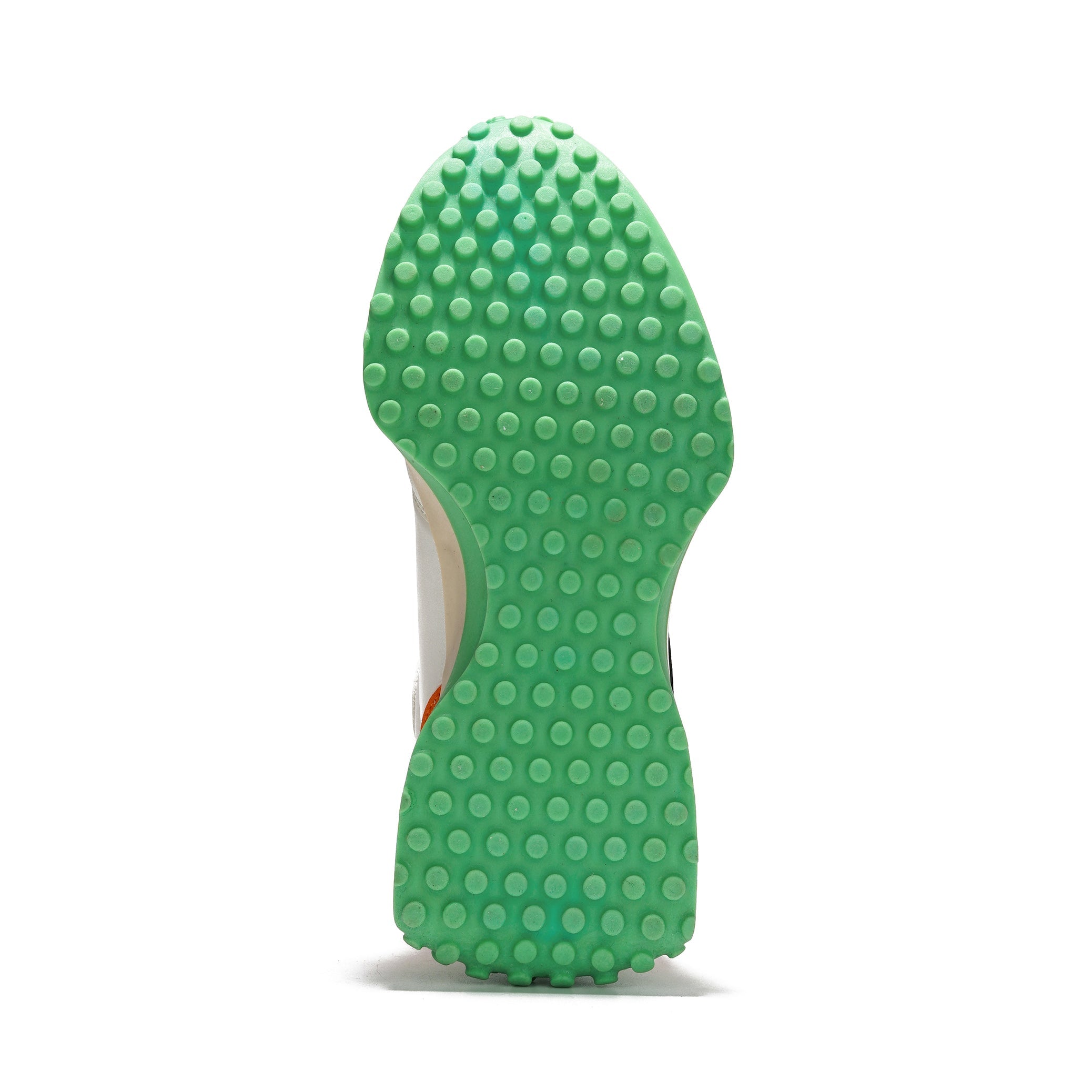 Project Cloud Lecco sneakers' anti-slip rubber sole in green, providing traction and stability for lightweight canvas upper.