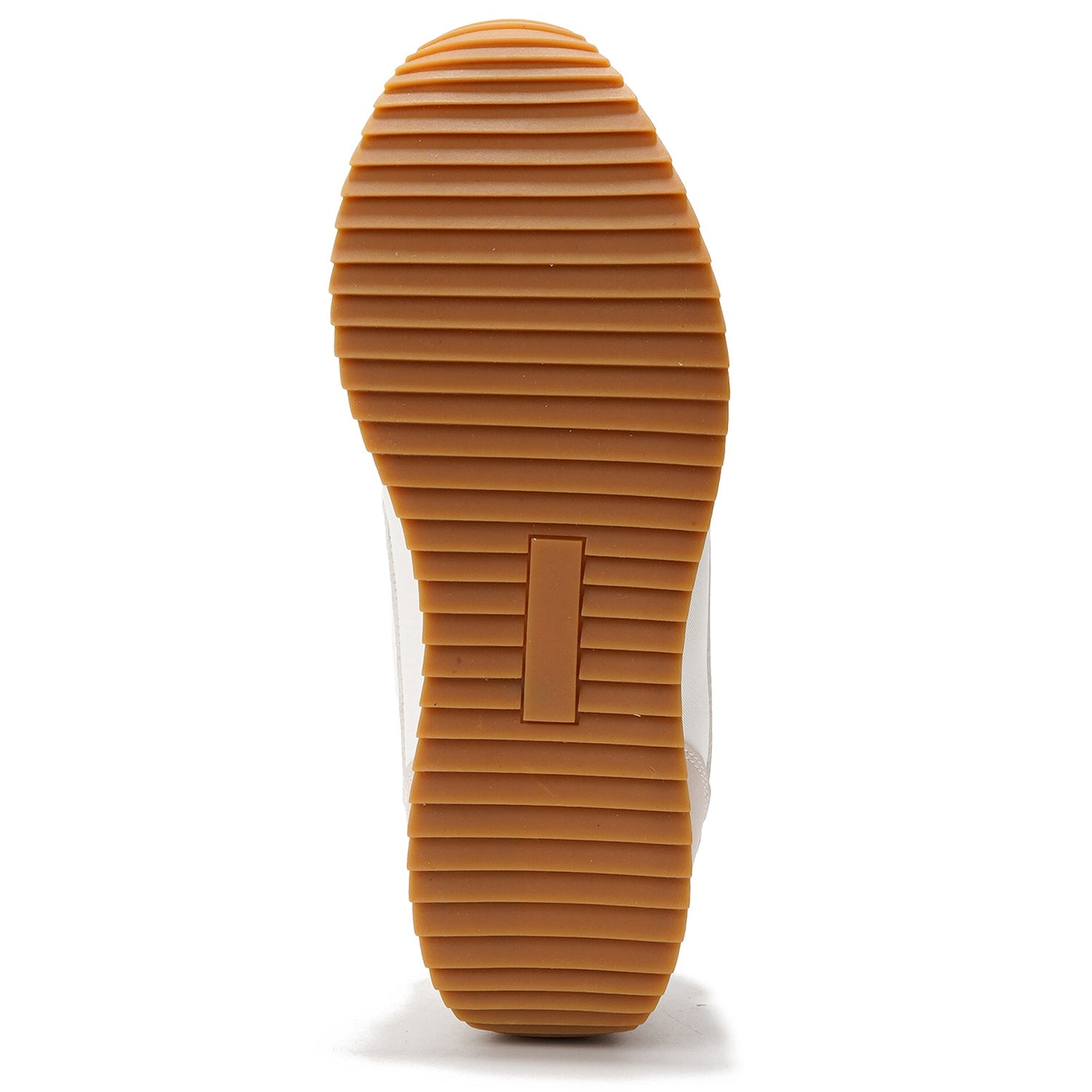 Project Cloud Madison women's sneakers sole, non-slip rubber sole in brown, detailed textured pattern for better traction.