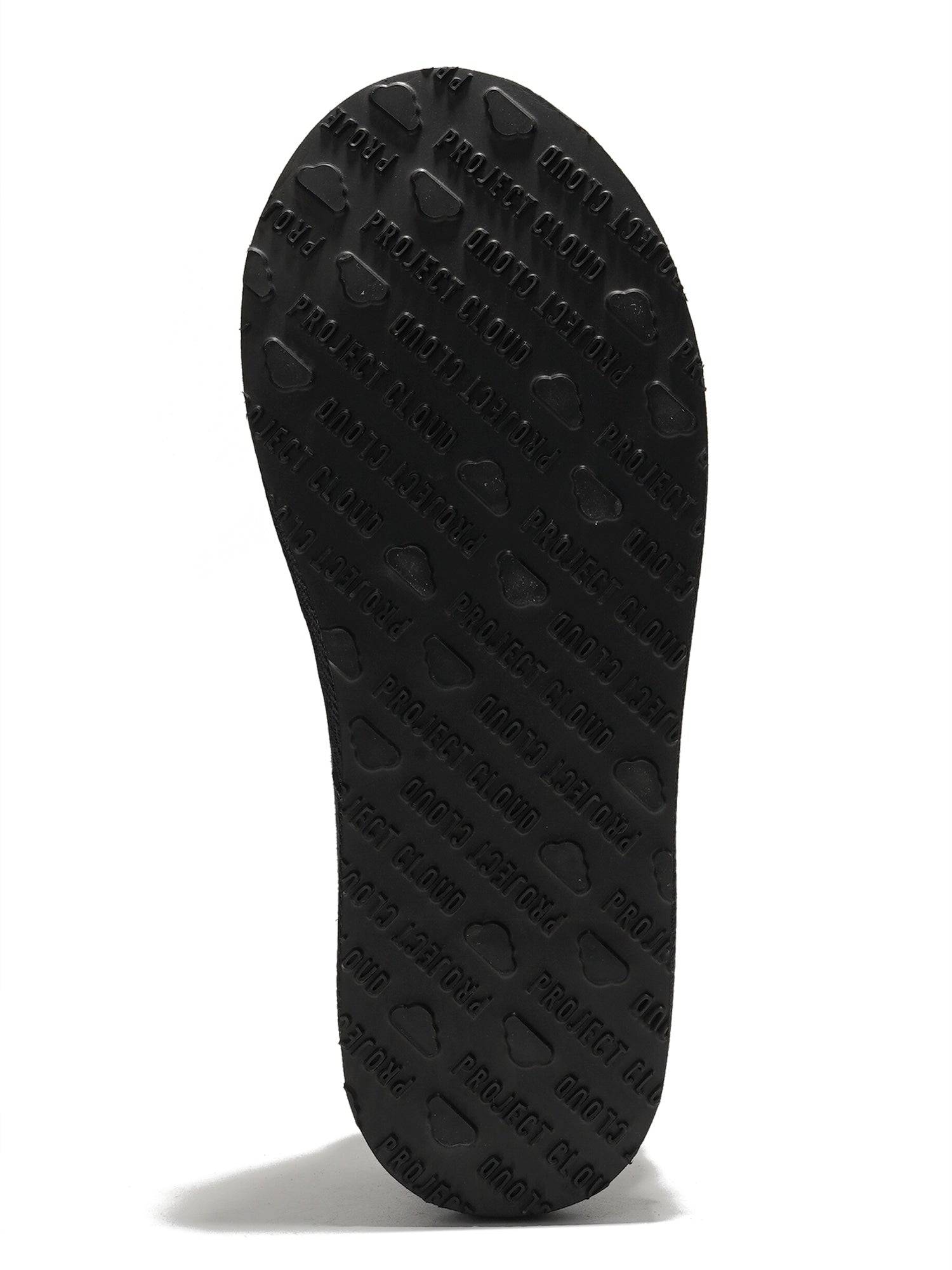 Project Cloud Men's Slipper Sole - Non-slip rubber sole with the brand name 'PROJECT CLOUD' embossed.